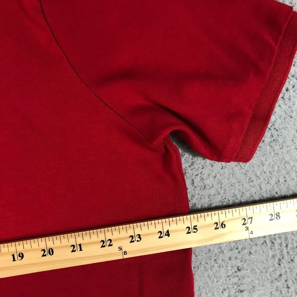 Polo Ralph Lauren Shirt Adult XXL Red Dad Pony Logo Preppy Men Slit Golf Outdoor